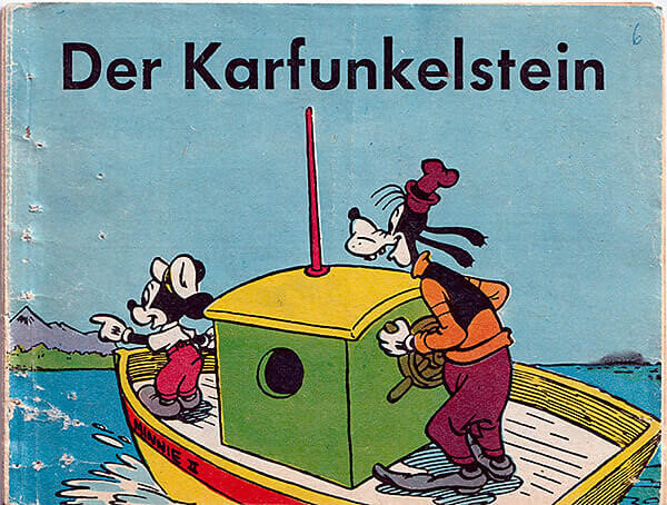 Micky Maus Beilagenstreifen Der Karfunkelstein. 8 Streifen, komplett (Z: 2-)