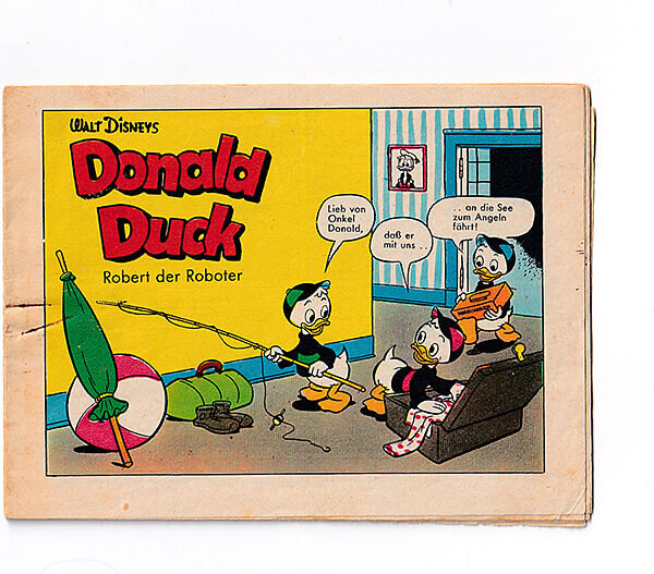 Micky Maus Beilagenstreifen Donald Duck - Robert der Roboter. 6 Streifen, komplett (Z: 2+)