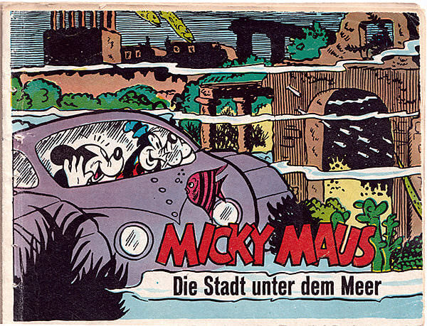 Micky Maus Beilagenstreifen Micky Maus - Die Stadt unter dem Meer. 10 Streifen, komplett (Z: 2)