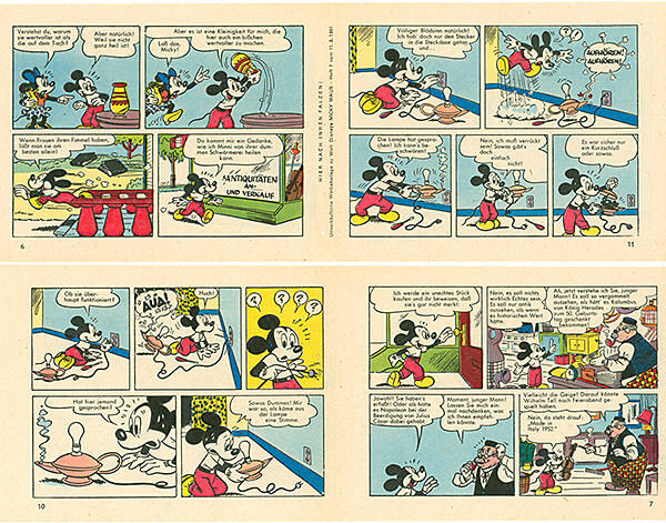 Micky Maus 7/1961 · 2 Beilagenstreifen (Z: 1-2)