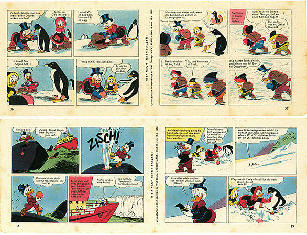 Micky Maus 16/1960 · 2 Beilagenstreifen (Z: 3+)