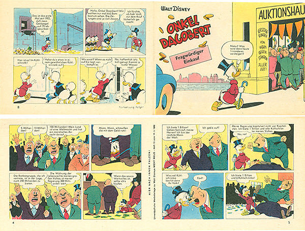 Micky Maus 12/1960 · 2 insert strips (Grade: 2)