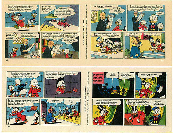 Micky Maus 7/1960 · 2 insert strips (Grade: 2+)