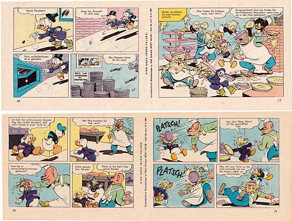 Micky Maus 38/1961 · 2 insert strips (Grade: 1-)