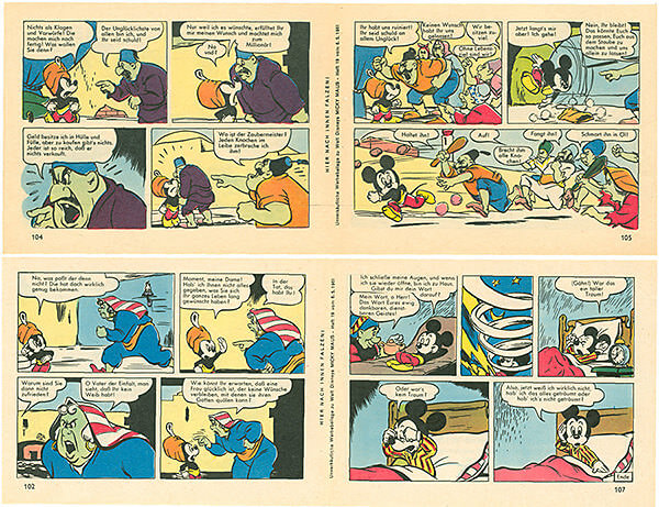 Micky Maus 19/1961 · 2 insert strips (Grade: 2+)