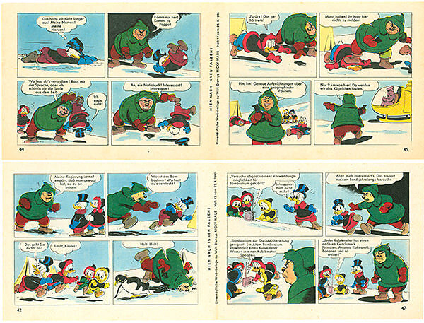 Micky Maus 17/1960 · 2 Beilagenstreifen (Z: 2-)