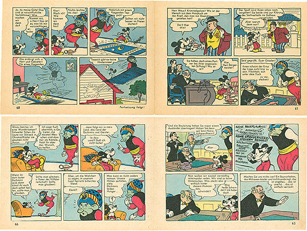 Micky Maus 14/1961 · 2 Beilagenstreifen (Z: 2)