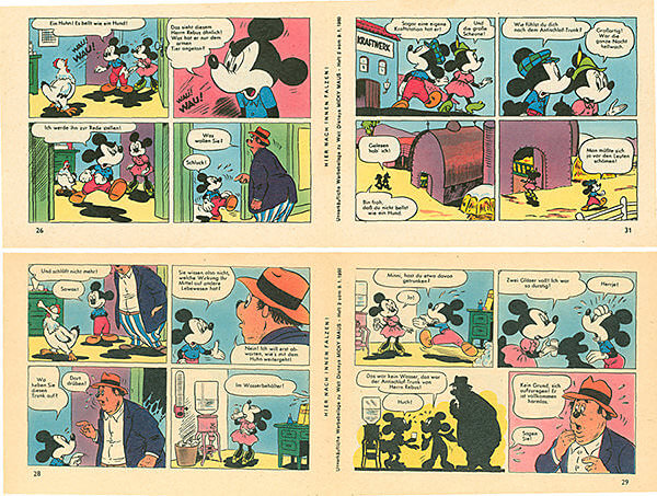 Micky Maus 2/1960 · 2 insert strips (Grade: 1-2)