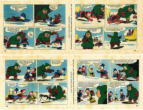 Micky Maus 17/1960 · 2 Beilagenstreifen (Z: 3)