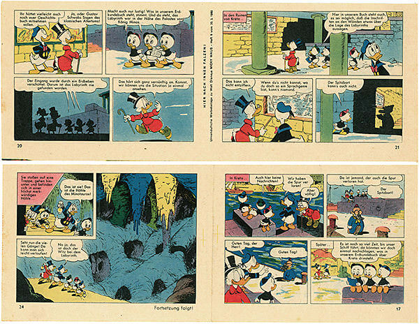 Micky Maus 8/1960 · 2 Beilagenstreifen (Z: 1-2)