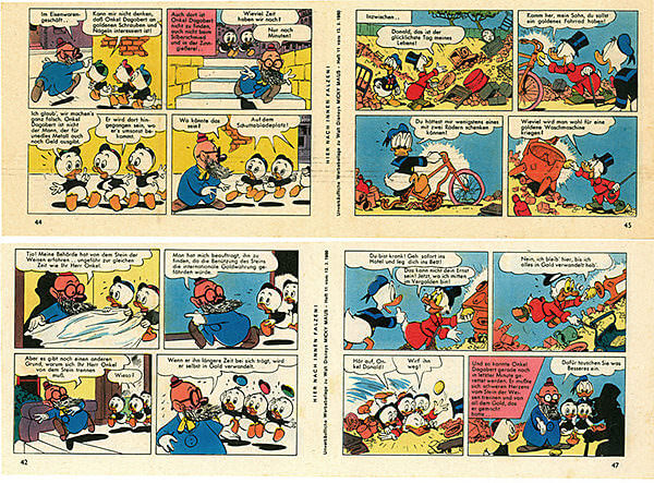 Micky Maus 11/1960 · 2 Beilagenstreifen (Z: 2)