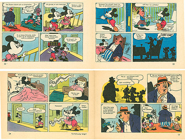Micky Maus 1/1960 · 2 Beilagenstreifen (Z: 2-)