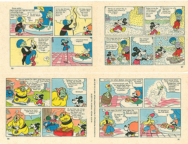 Micky Maus 17/1961 · 2 Beilagenstreifen (Z: 2+)