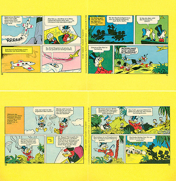 Micky Maus 44/1966 · 2 Beilagenstreifen (Z: 1-)
