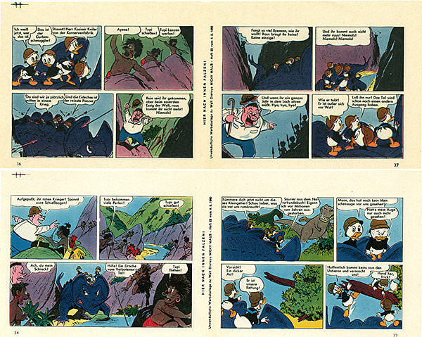 Micky Maus 23/1960 · 2 insert strips (Grade: 2-)