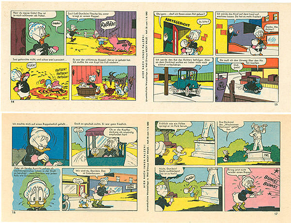 Micky Maus 35/1962 · 2 Beilagenstreifen (Z: 1)