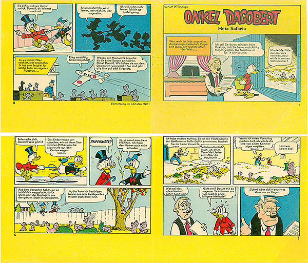 Micky Maus 43/1966 · 2 Beilagenstreifen (Z: 2-)