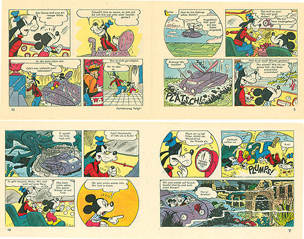 Micky Maus 35/1960 · 2 Beilagenstreifen (Z: 2)