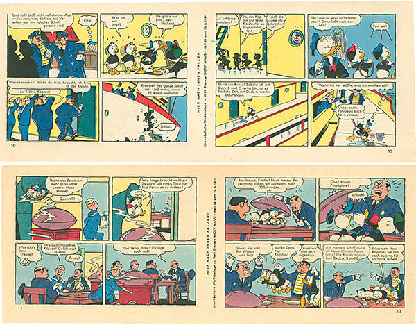 Micky Maus 24/1961 · 2 insert strips (Grade: 1-2)