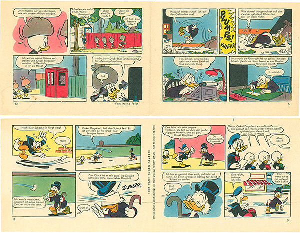 Micky Maus 40/1960 · 2 Beilagenstreifen (Z: 2)
