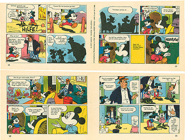 Micky Maus 3/1960 · 2 insert strips (Grade: 1-2)
