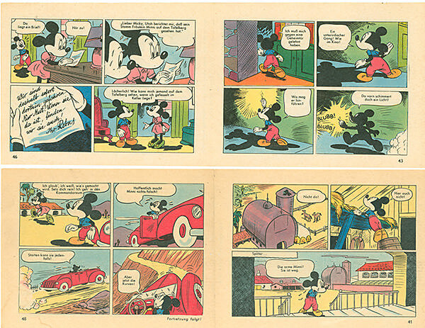 Micky Maus 4/1960 · 2 Beilagenstreifen (Z: 2+)