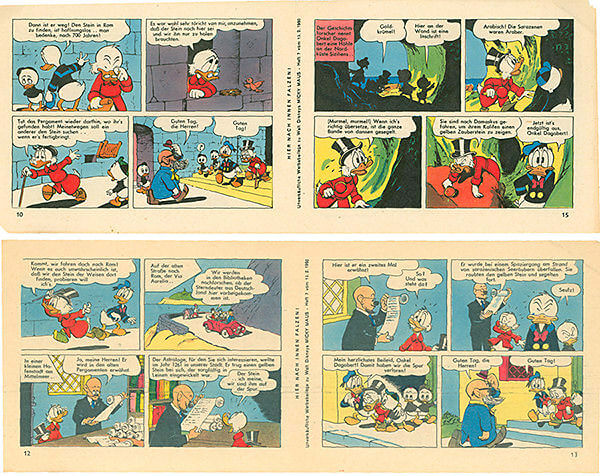 Micky Maus 7/1960 · 2 Beilagenstreifen (Z: 1-2)