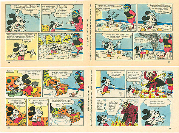 Micky Maus 9/1961 · 2 Beilagenstreifen (Z: 1-2)