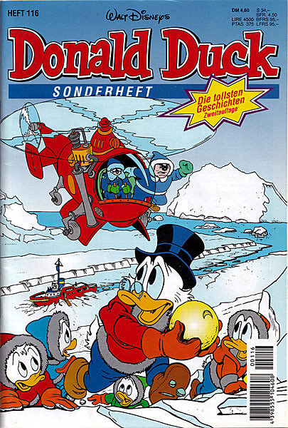 Die tollsten Geschichten von Donald Duck 116 Zweitauflage (Grade: 0-1)