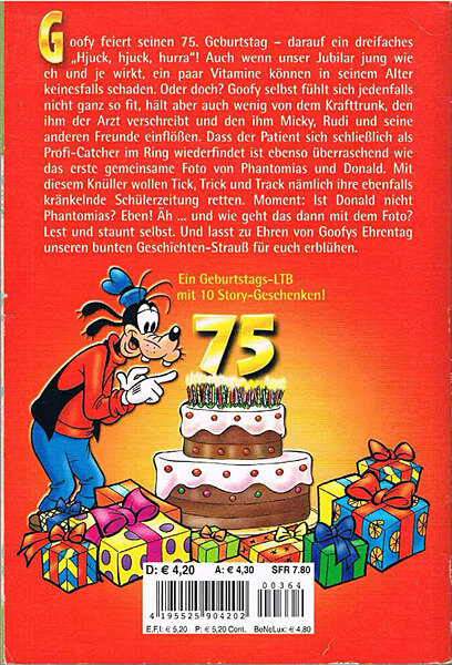 Lustiges Taschenbuch 364: Glückwunsch, Goofy! (Z: 1)