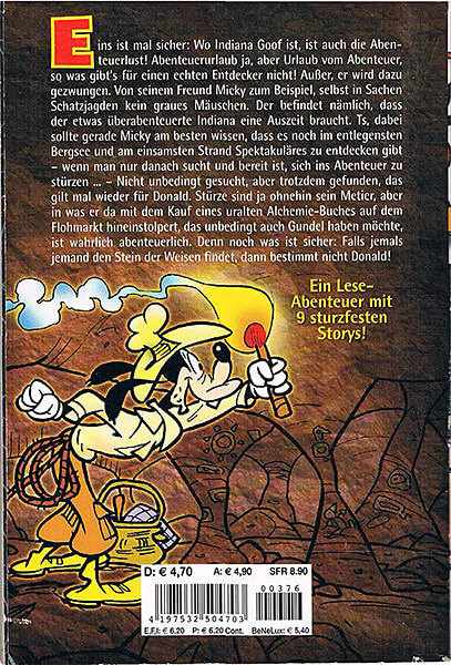 Lustiges Taschenbuch 376: Indiana Goof in: Sturz ins Abenteuer (Grade: 1)
