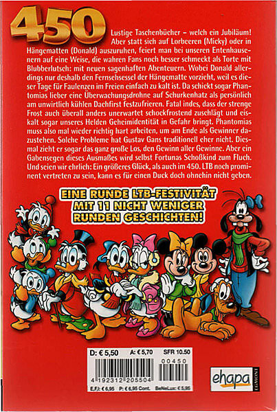 Lustiges Taschenbuch 450: Jubiläumsausgabe (Grade: 1+)