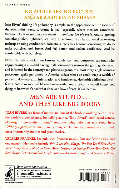 Joan Rivers: Men are stupid… and they like big boobs (Simon and Schuster, 2009)