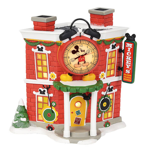 Mickeys Alarm Clock Shop (DISNEY VILLAGE BY D56) Figurine