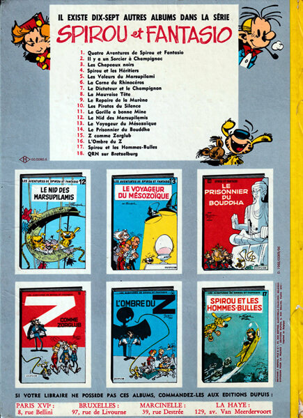 Spirou et Fantasio 5: Les Voleurs du Marsupilami (Hardcover) (Z: 2)