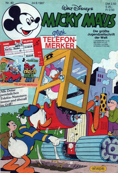 Micky Maus 40/1987 (Z: 1+)