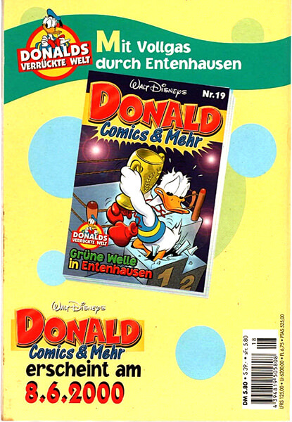 Donald Comics & Mehr 18 (Z: 1-)