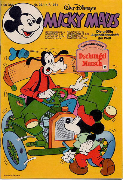 Micky Maus 29/1981 (Z: 1+)