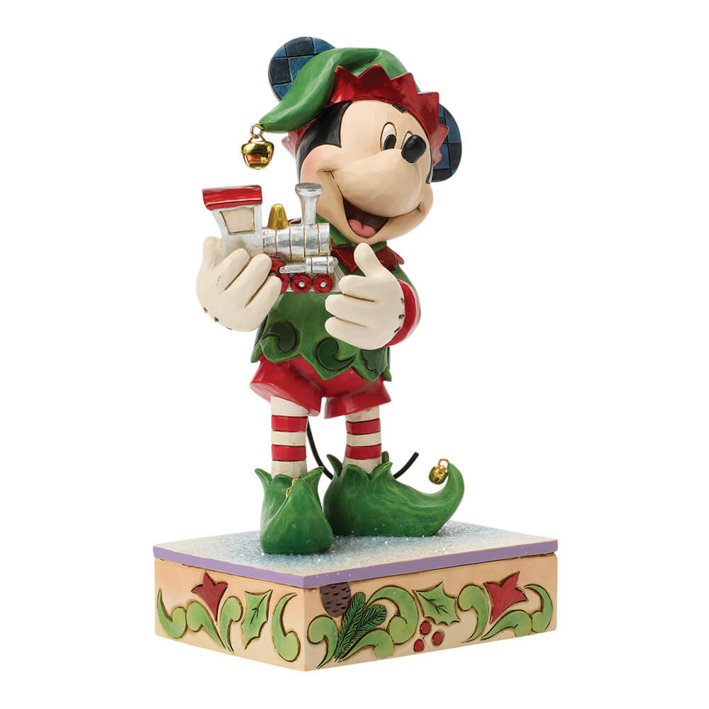Micky Elf mit Zug: Track (DISNEY TRADITIONS BY JIM SHORE) Figur