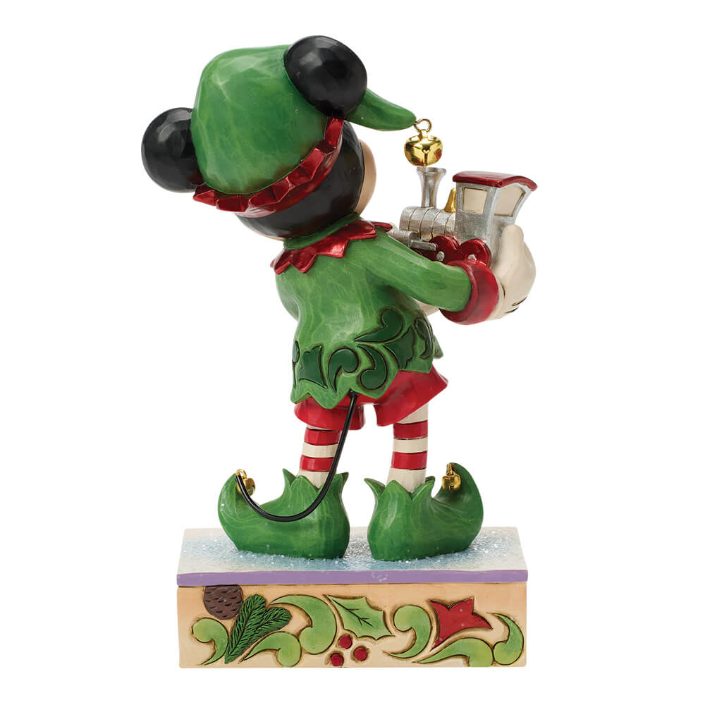 Micky Elf mit Zug: Track (DISNEY TRADITIONS BY JIM SHORE) Figur