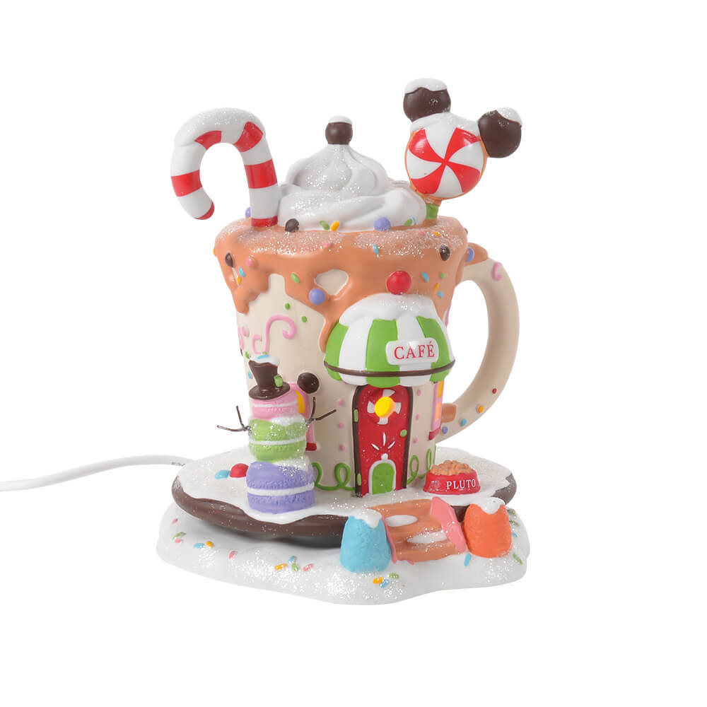 Mickys Pfefferminz Café (DISNEY VILLAGE BY D56) Figur beleuchtet USB