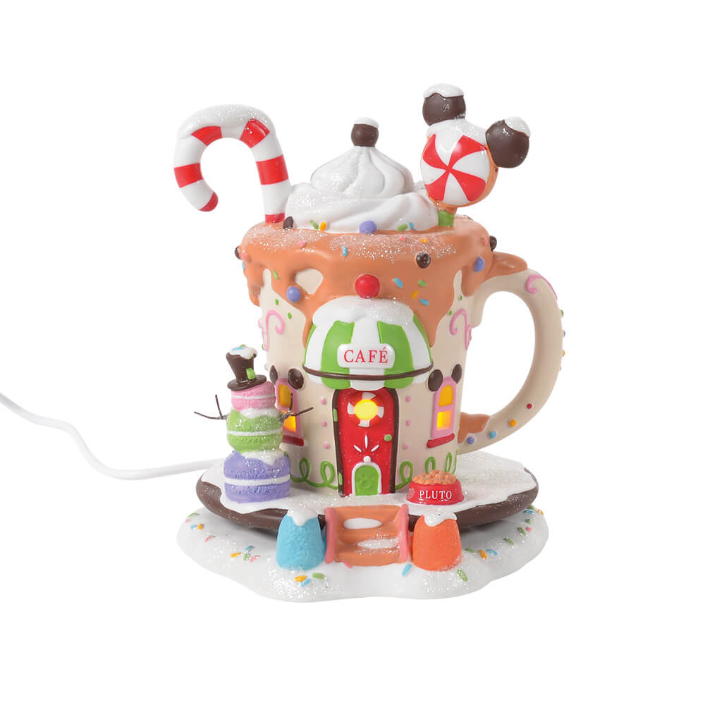 Mickys Pfefferminz Café (DISNEY VILLAGE BY D56) Figur beleuchtet USB