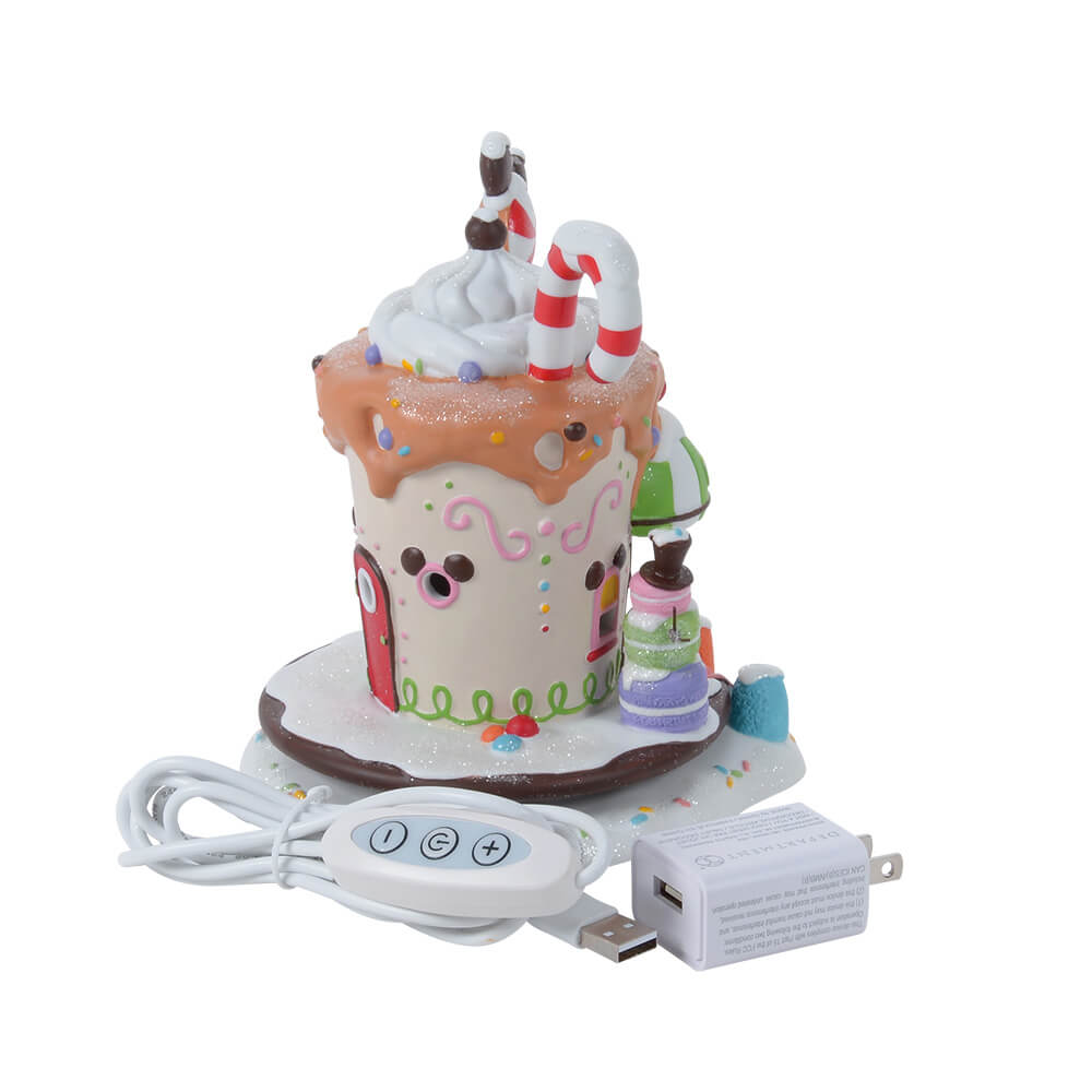 Mickys Pfefferminz Café (DISNEY VILLAGE BY D56) Figur beleuchtet USB