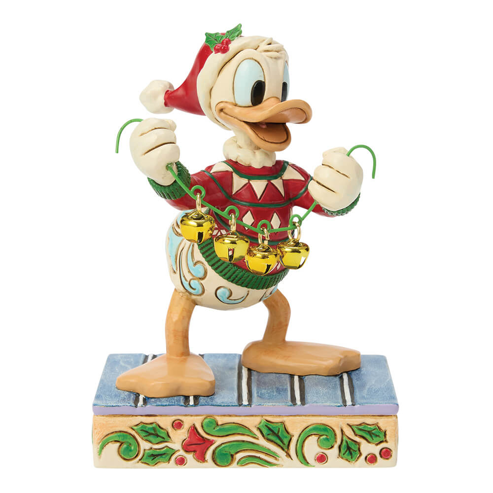 Donald with Bells: "Holiday Jingle" (DISNEY TRADITIONS BY JIM SHORE) Figure