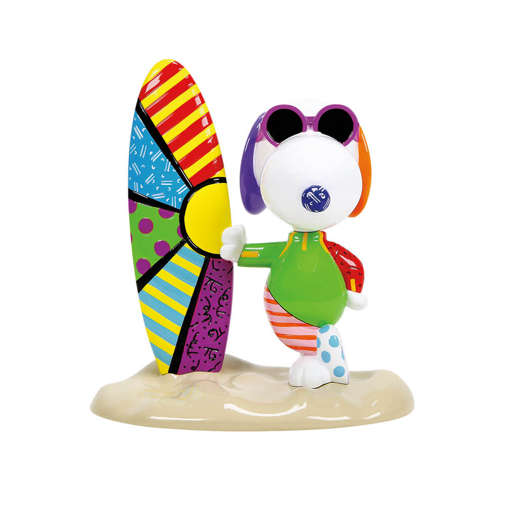 Snoopy beim Surfen (PEANUTS BY ROMERO BRITTO) Figur