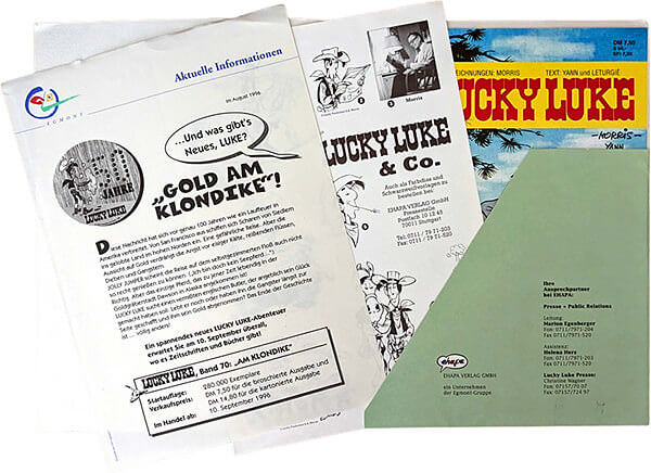 Lucky Luke 70 (Softcover): Am Klondike. Mit Pressemappe Lucky Luke 50 Jahre