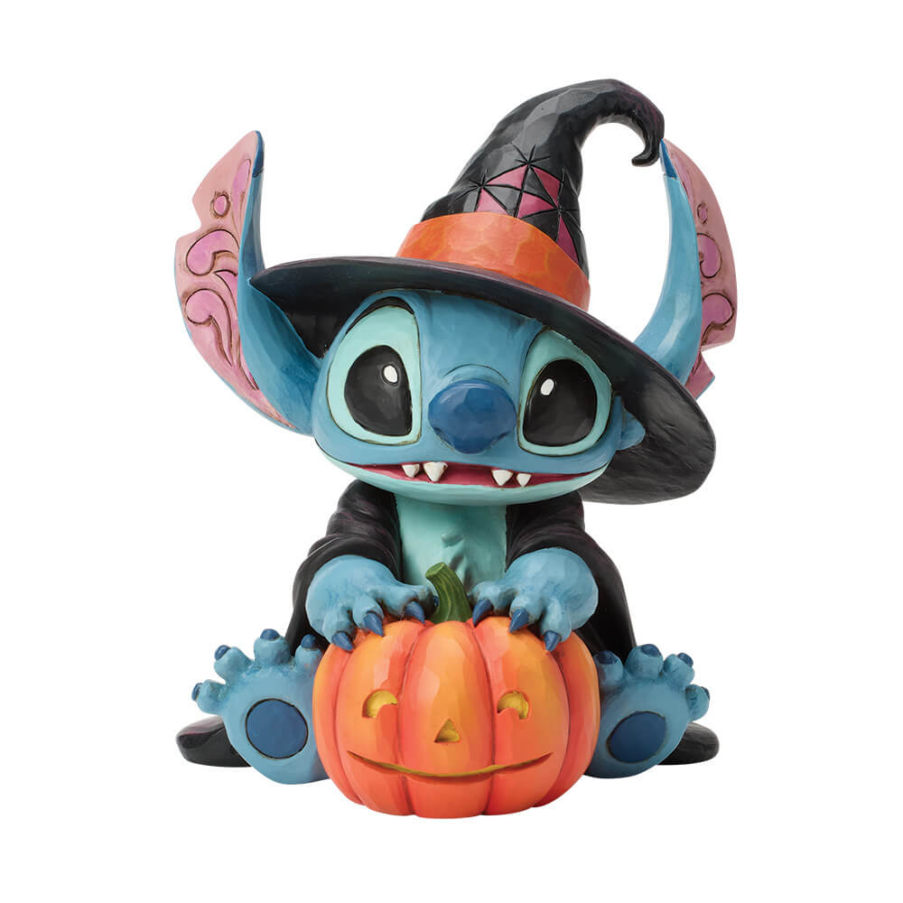Stitch Hexe mit Kürbislaterne (DISNEY TRADITIONS BY JIM SHORE) Figur
