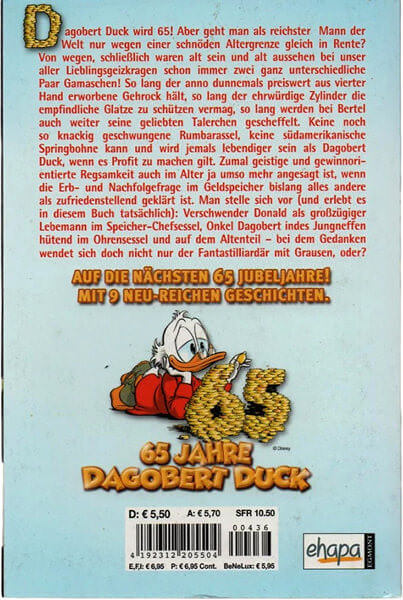 Lustiges Taschenbuch 436: Ente in Rente? 65 Jahre Dagobert Duck (Z: 1)