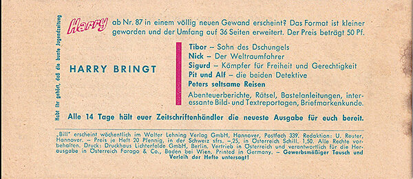 Bill der Grenzreiter 53: Ein Waffenstillstand (Lehning Piccolo) (Z: 2)