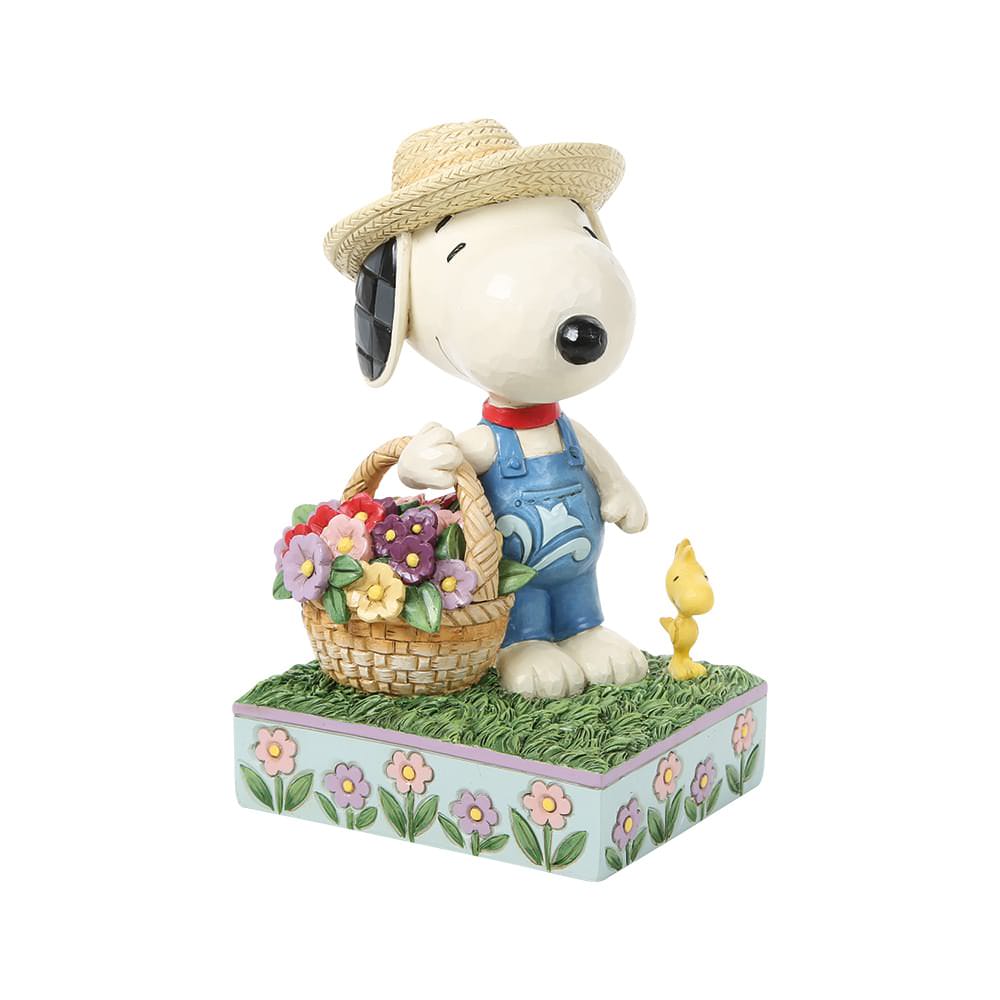 Snoopy Flower Basket (PEANUTS BY JIM SHORE) Figure